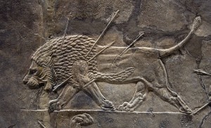 Assyrian relief from Nineveh. Ealdgyth, Wikipedia, CC 3.0