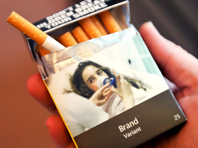 普通的香烟包装